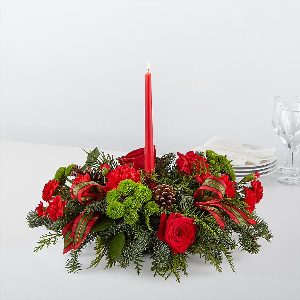 By the Candlelight Centerpiece – Grayson Florist And Gifts, Independence VA