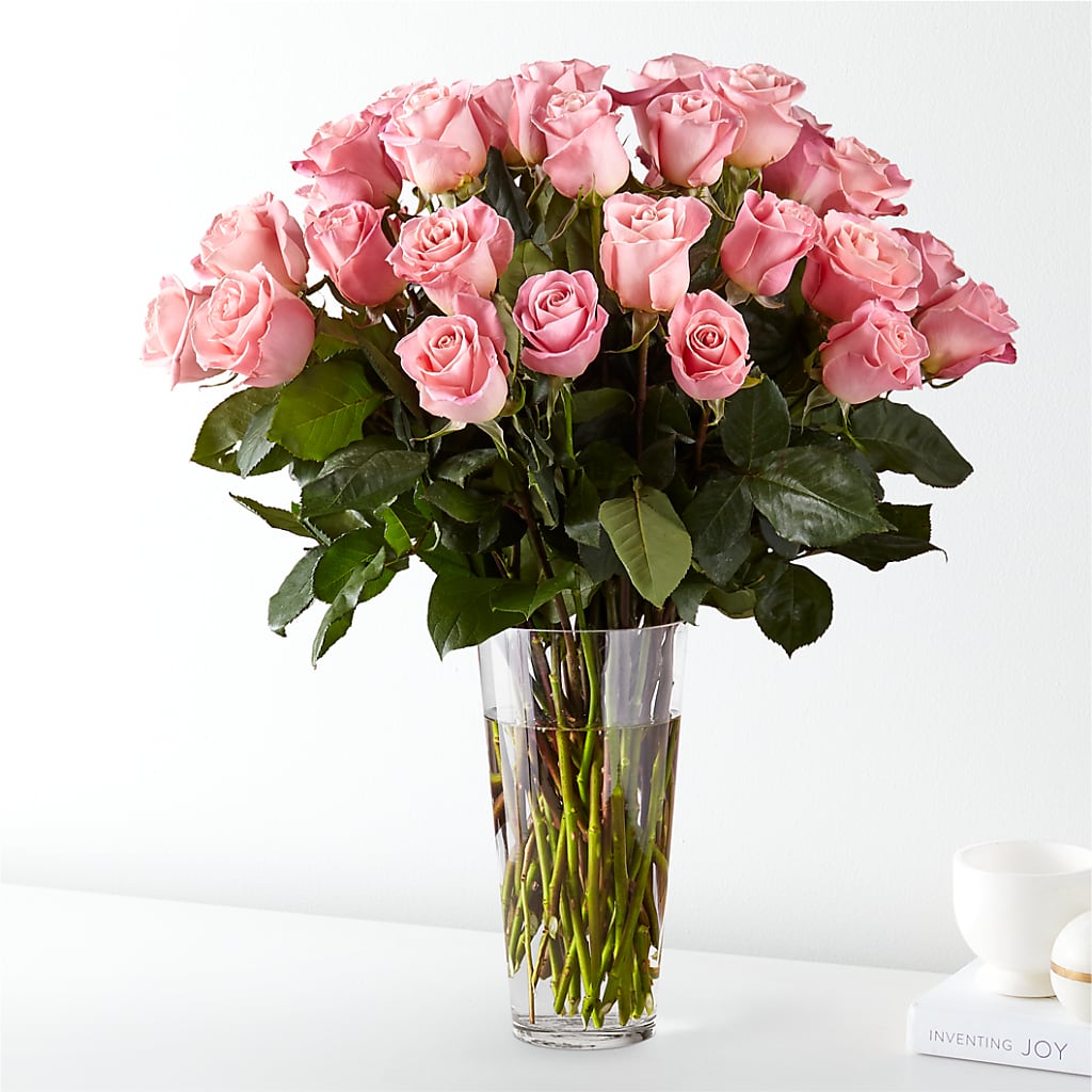 Long Stem Pink Rose Bouquet – Grayson Florist And Gifts, Independence VA