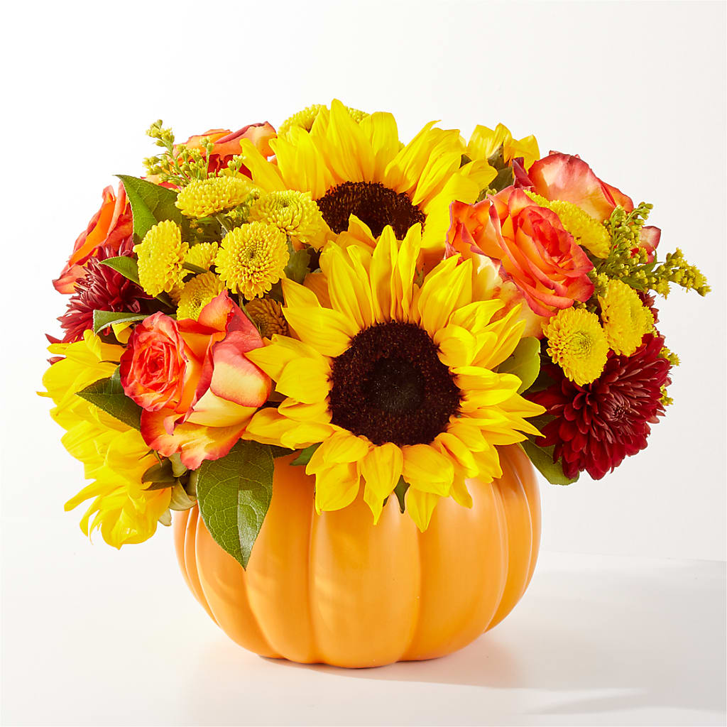 Golden Gourd Pumpkin Bouquet – Grayson Florist And Gifts, Independence VA