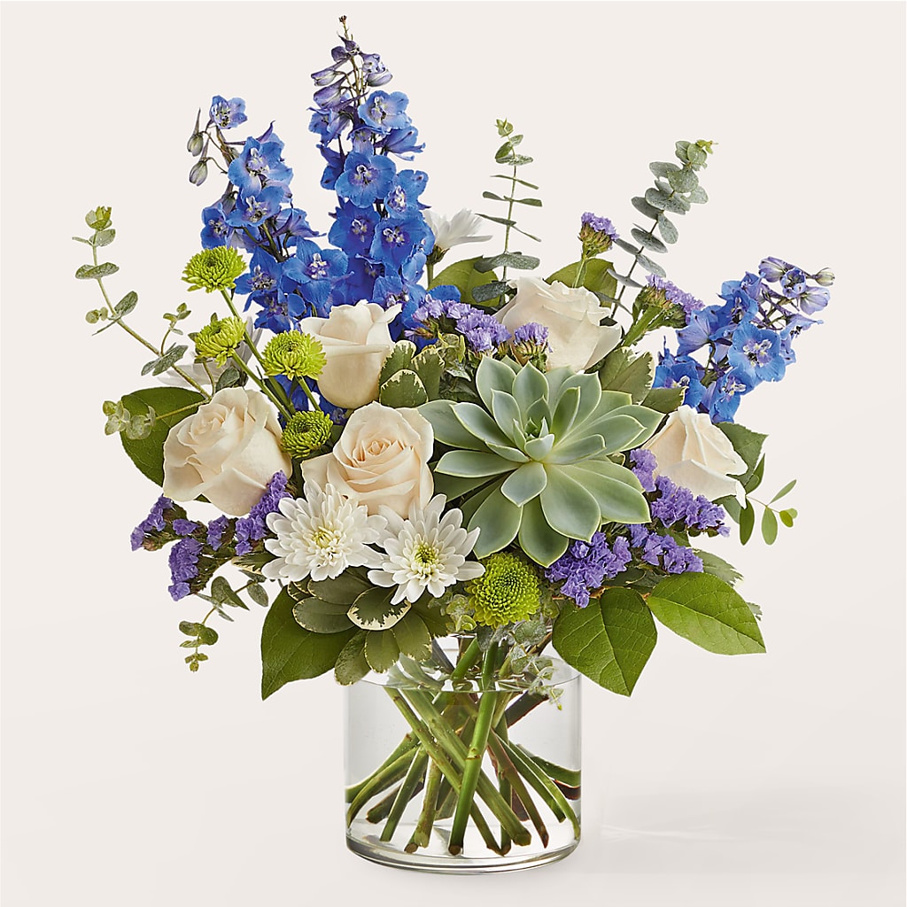Cerulean Waves Bouquet – Grayson Florist And Gifts, Independence VA