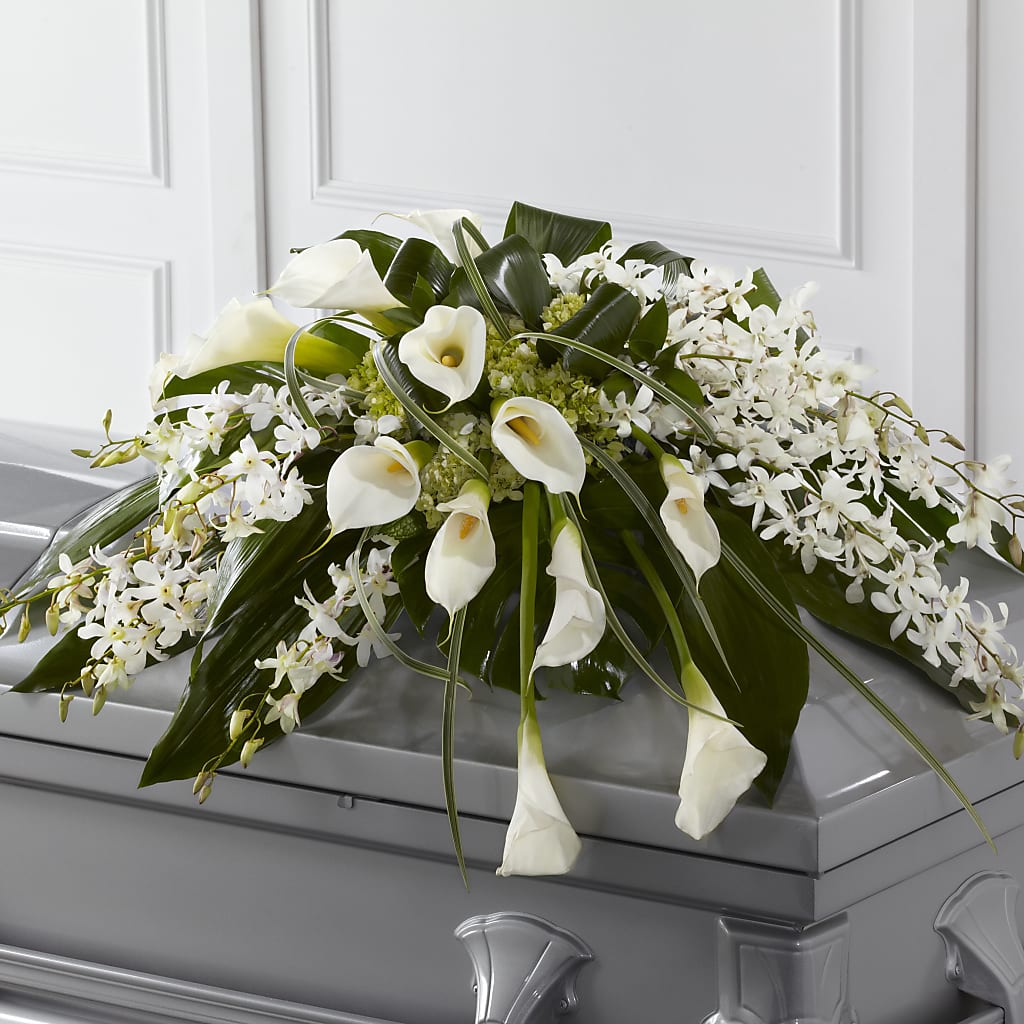 Angel Wings Casket Spray – Grayson Florist And Gifts, Independence VA