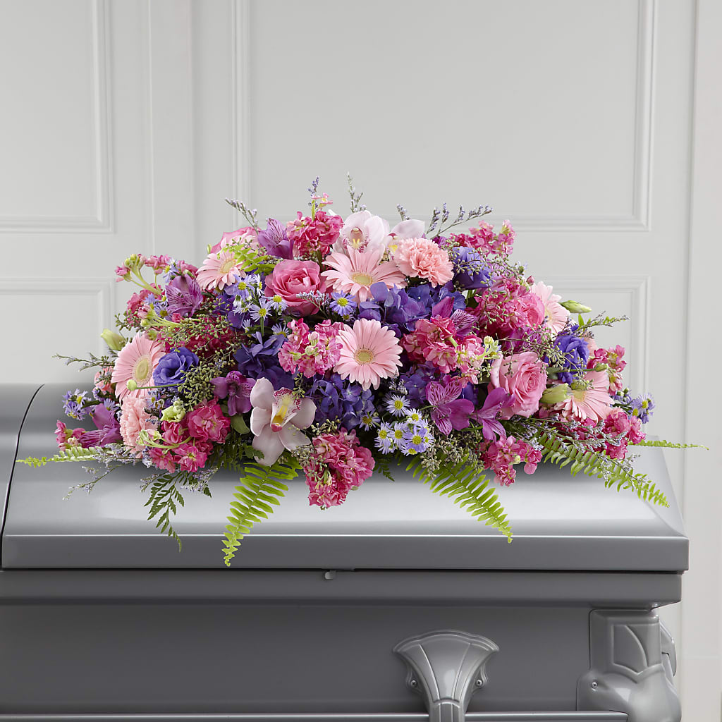 Glorious Garden Casket Spray – Grayson Florist And Gifts, Independence VA