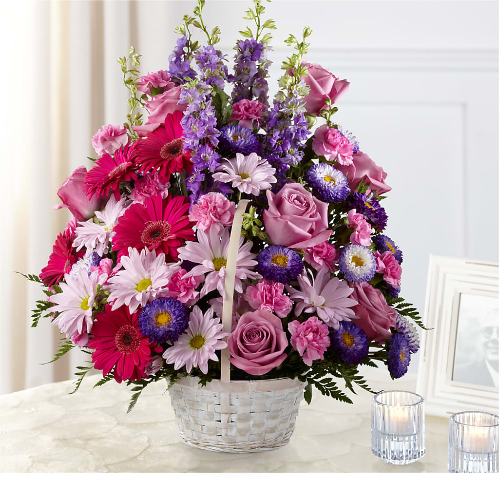 Pastel Peace Basket – Grayson Florist And Gifts, Independence VA