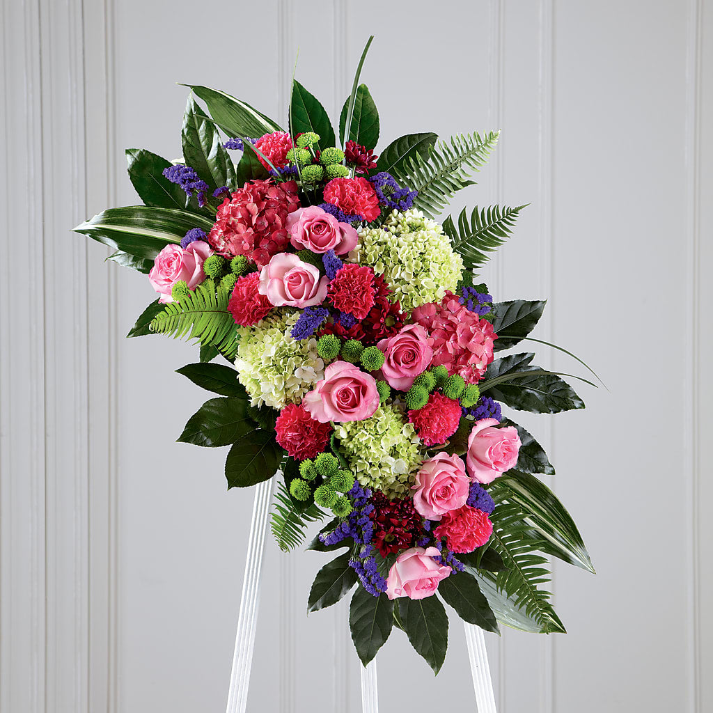 Refreshing Mix Standing Spray – Grayson Florist And Gifts, Independence VA