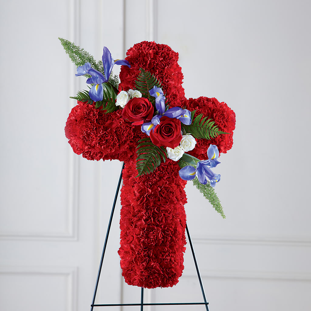 Faithful Hero Floral Cross – Grayson Florist And Gifts, Independence VA