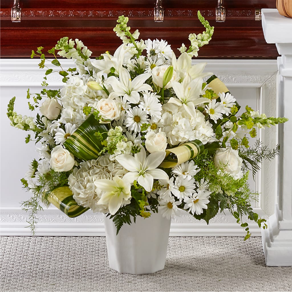 Thoughts of Tranquility Floor Basket – Grayson Florist And Gifts, Independence VA