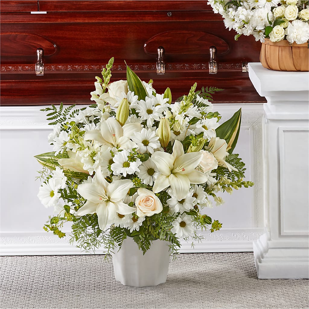 Thoughts of Tranquility Floor Basket – Grayson Florist And Gifts, Independence VA
