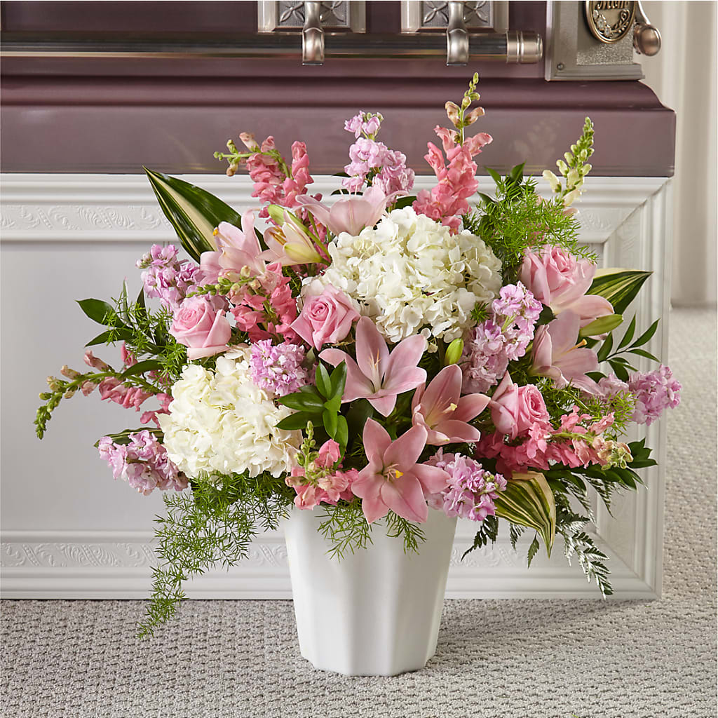 Simply Serene Floor Basket – Grayson Florist And Gifts, Independence VA