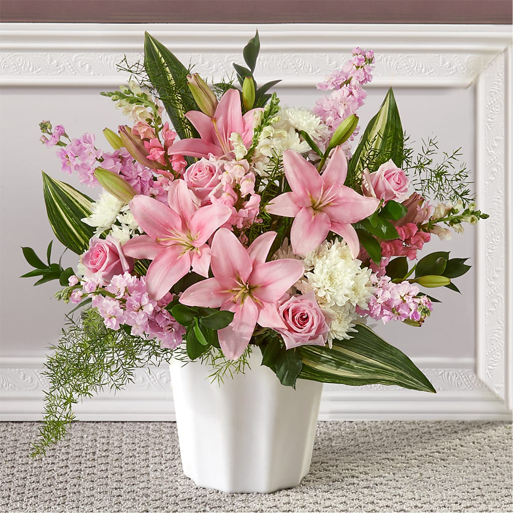 Simply Serene Floor Basket – Grayson Florist And Gifts, Independence VA
