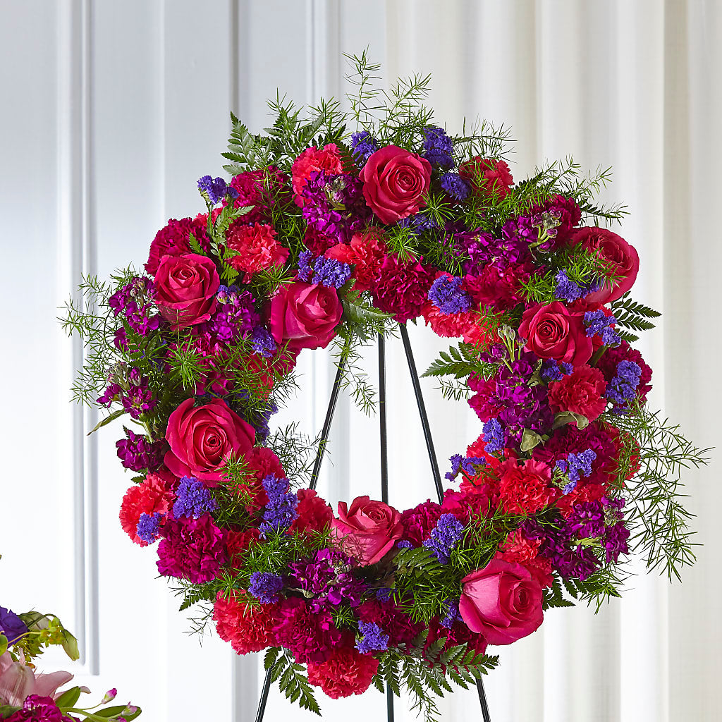 Calming Colors Wreath – Grayson Florist And Gifts, Independence VA