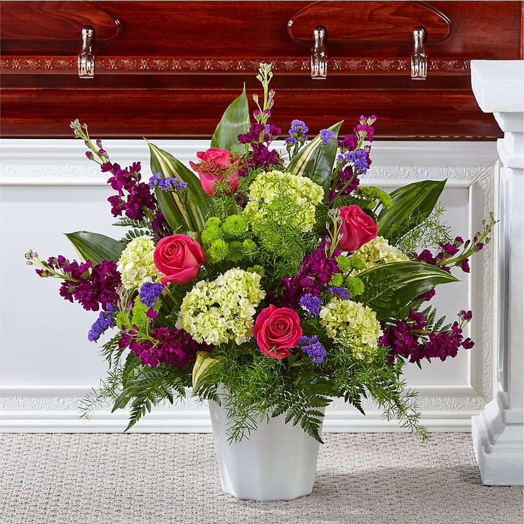 Beautiful Horizons Floor Basket – Grayson Florist And Gifts, Independence VA