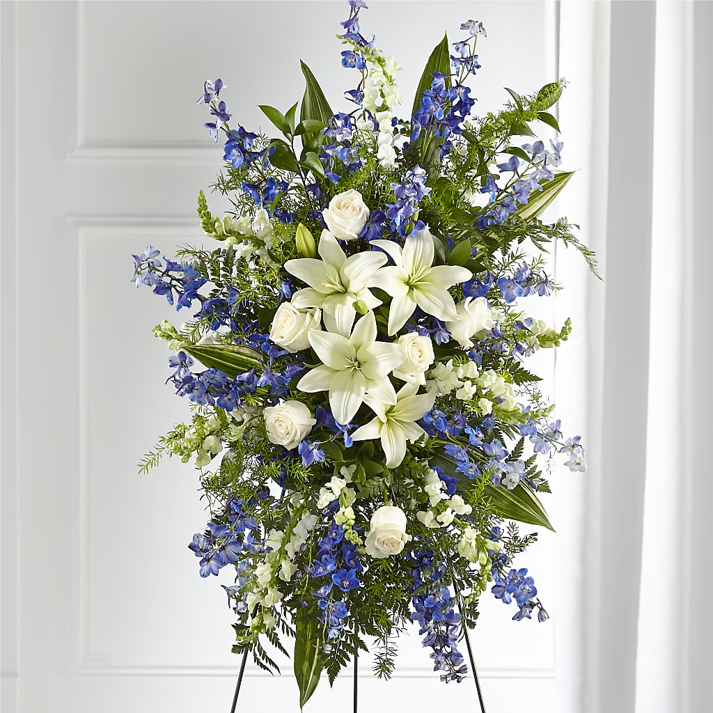 Faithful Friend Standing Spray – Grayson Florist And Gifts, Independence VA