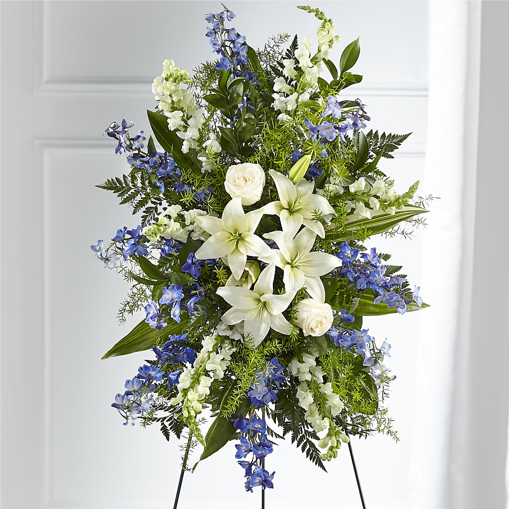 Faithful Friend Standing Spray – Grayson Florist And Gifts, Independence VA