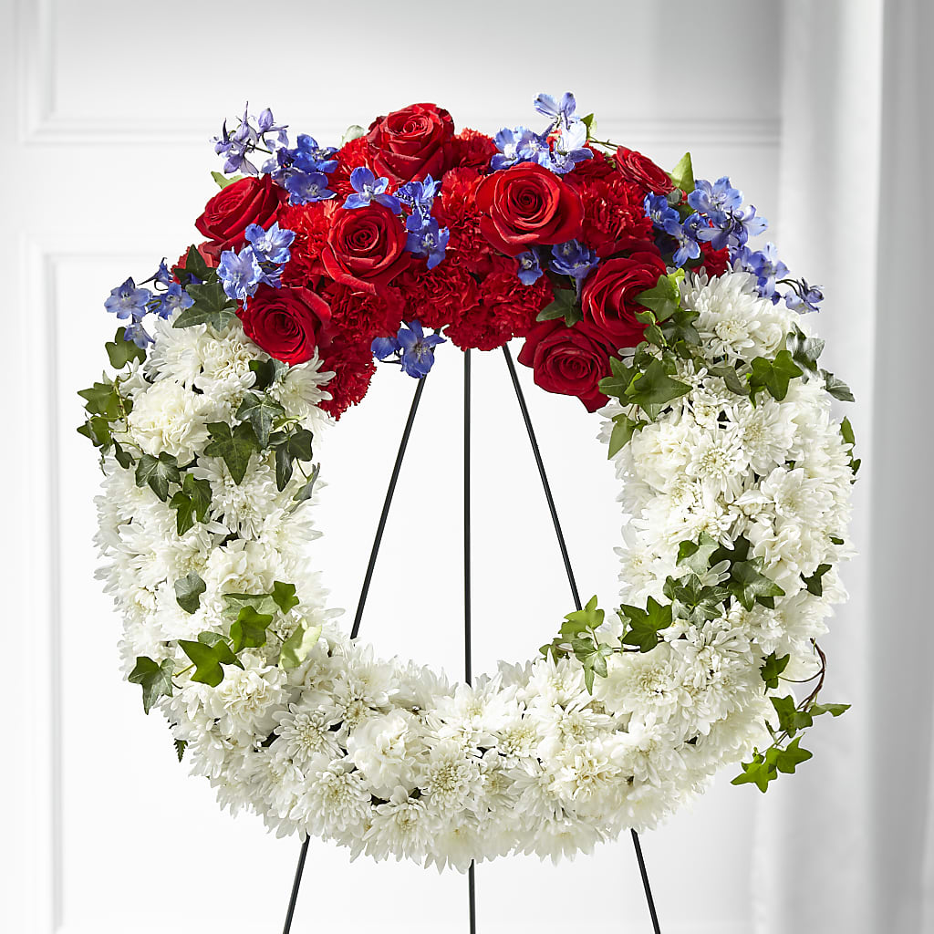Patriotic Passion Wreath – Grayson Florist And Gifts, Independence VA