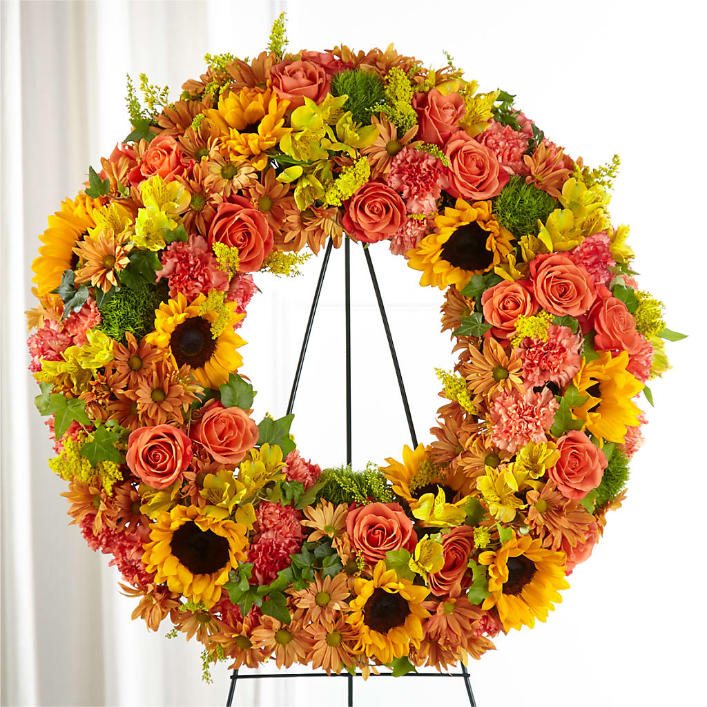 Autumnal Memories Wreath (Standard) – Grayson Florist And Gifts, Independence VA
