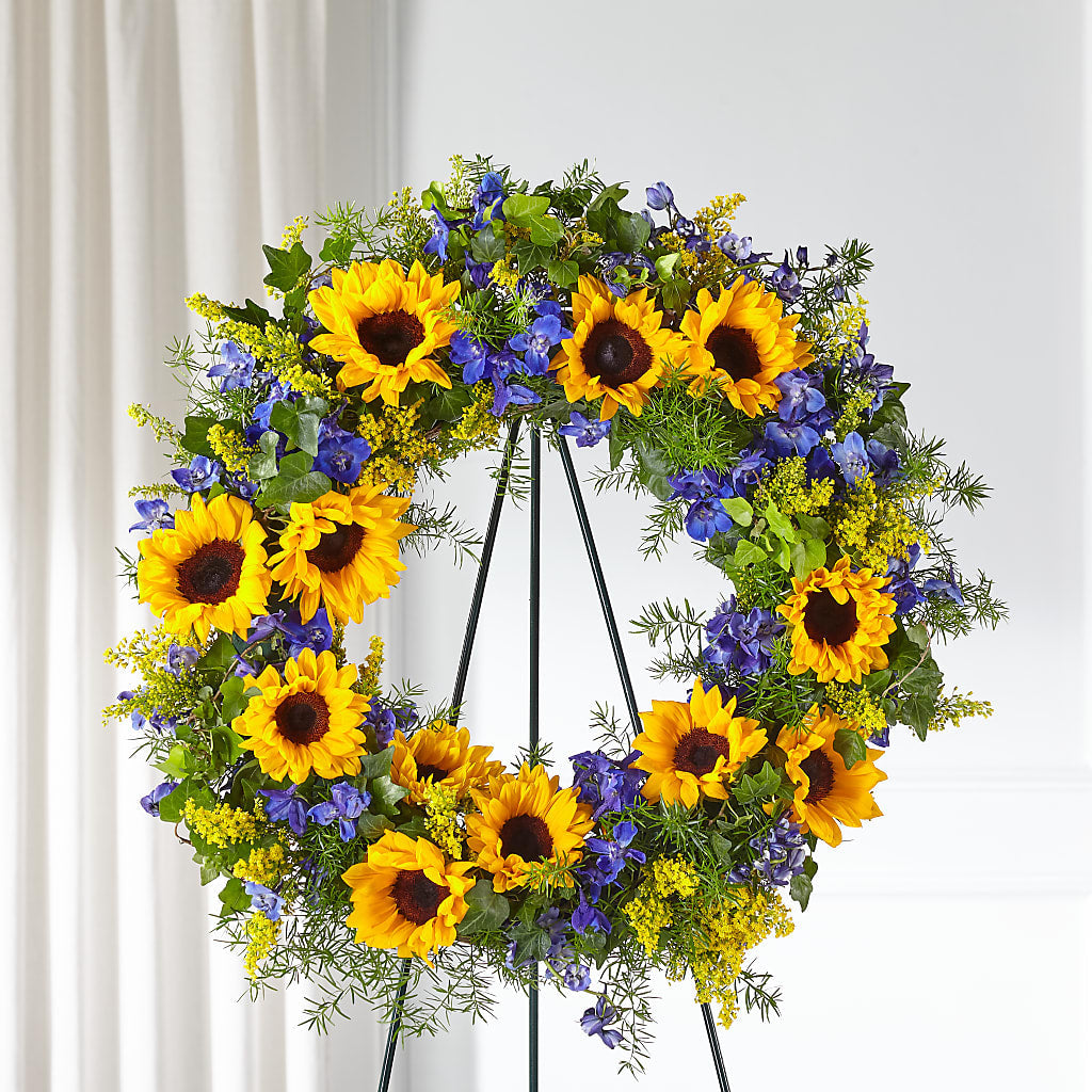 Bright Rays Wreath – Grayson Florist And Gifts, Independence VA
