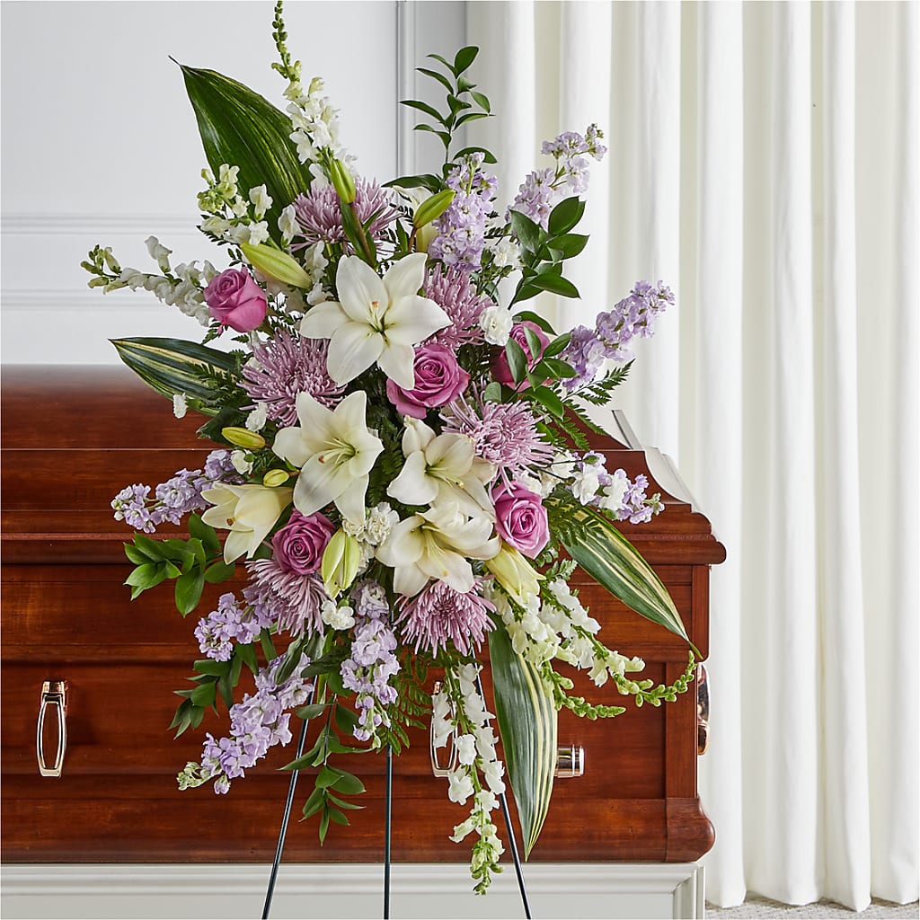 Grateful Hearts Standing Spray – Grayson Florist And Gifts, Independence VA