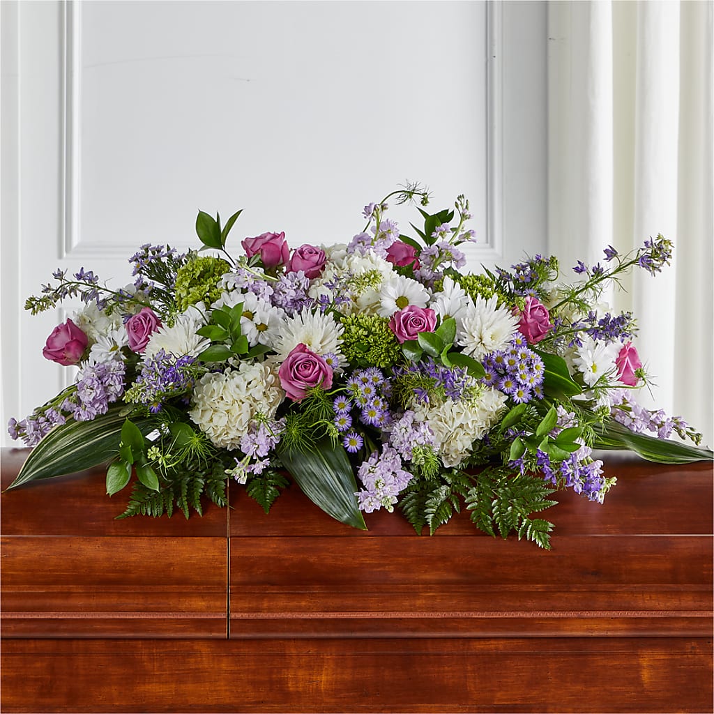 Meadows of Serenity Casket Spray – Grayson Florist And Gifts, Independence VA