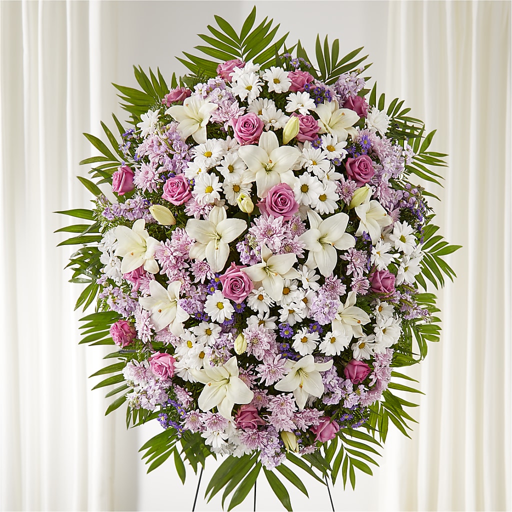 Surrounded by Love Standing Spray – Grayson Florist And Gifts, Independence VA
