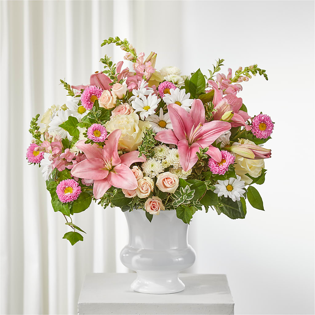Empathetic Blooms Urn Arrangement – Grayson Florist And Gifts, Independence VA