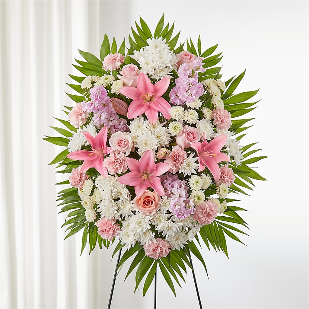 Offering Solace Standing Spray – Grayson Florist And Gifts, Independence VA