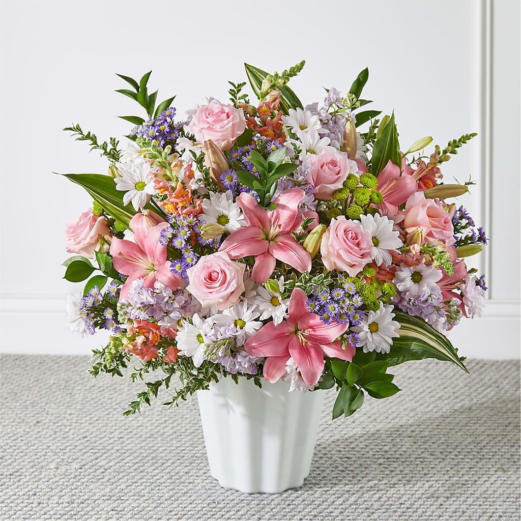 Abundant Compassion Floor Basket – Grayson Florist And Gifts, Independence VA