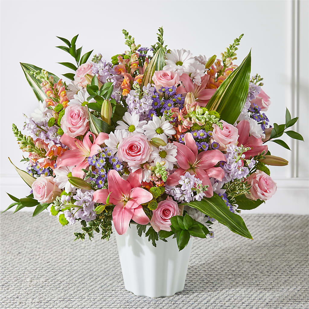 Abundant Compassion Floor Basket – Grayson Florist And Gifts, Independence VA