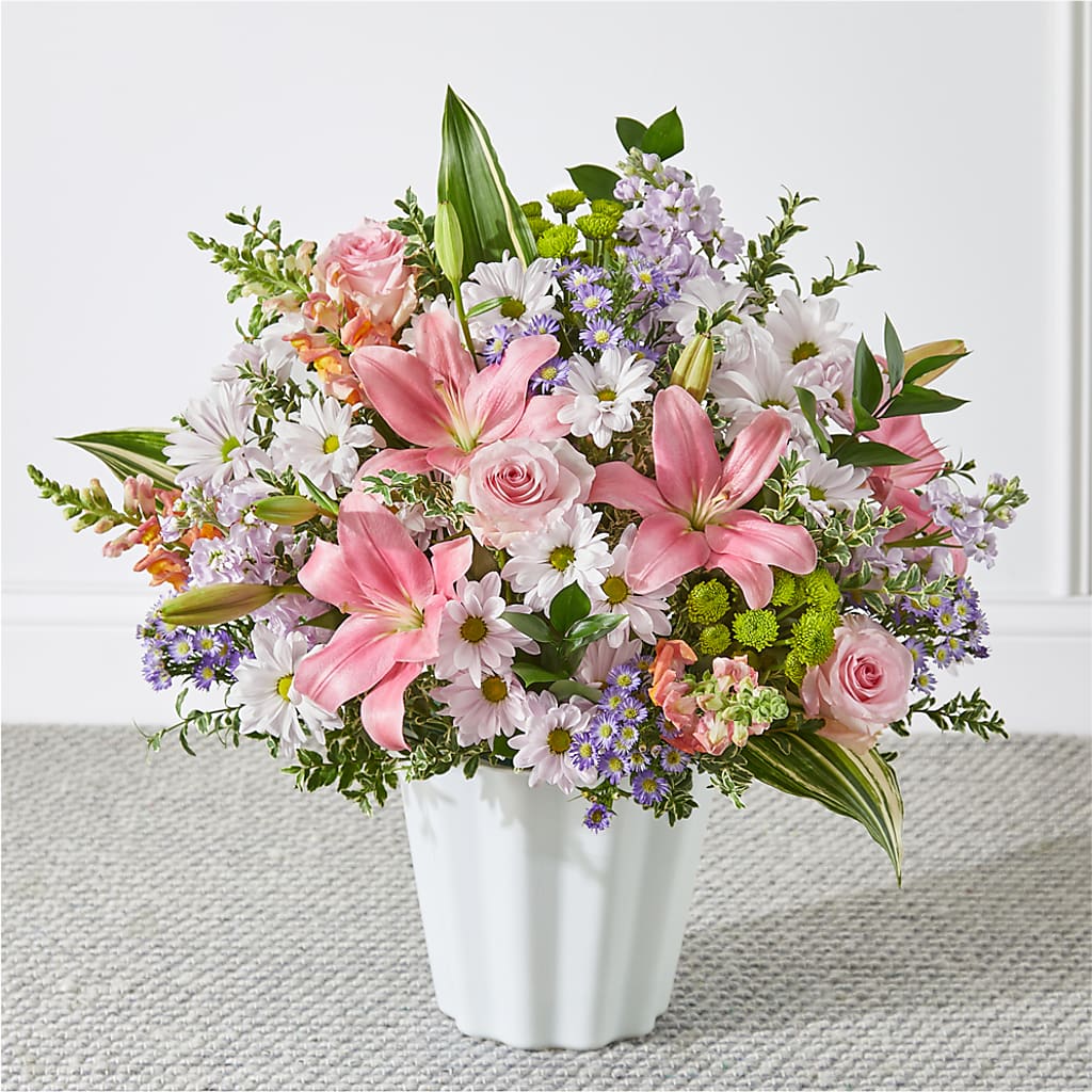 Abundant Compassion Floor Basket – Grayson Florist And Gifts, Independence VA
