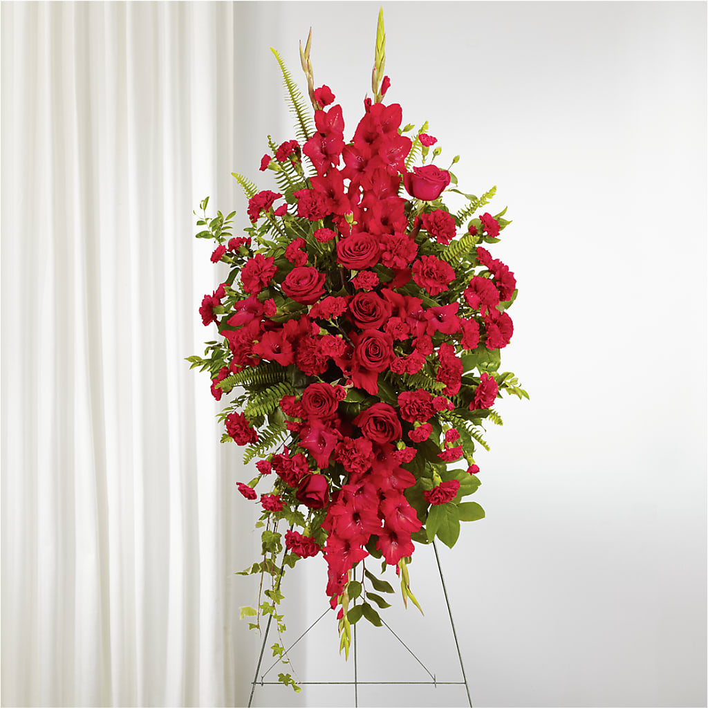 From the Heart Standing Spray – Grayson Florist And Gifts, Independence VA