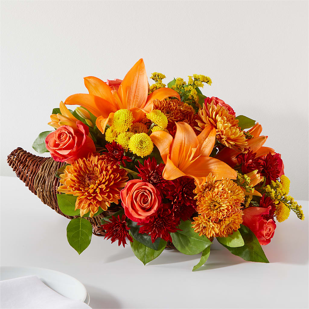 Bouquet of Blessings Cornucopia – Grayson Florist And Gifts, Independence VA