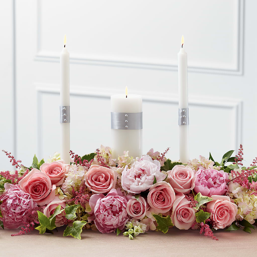 Worldwide Romance Unity Candle Arrangement – Grayson Florist And Gifts, Independence VA