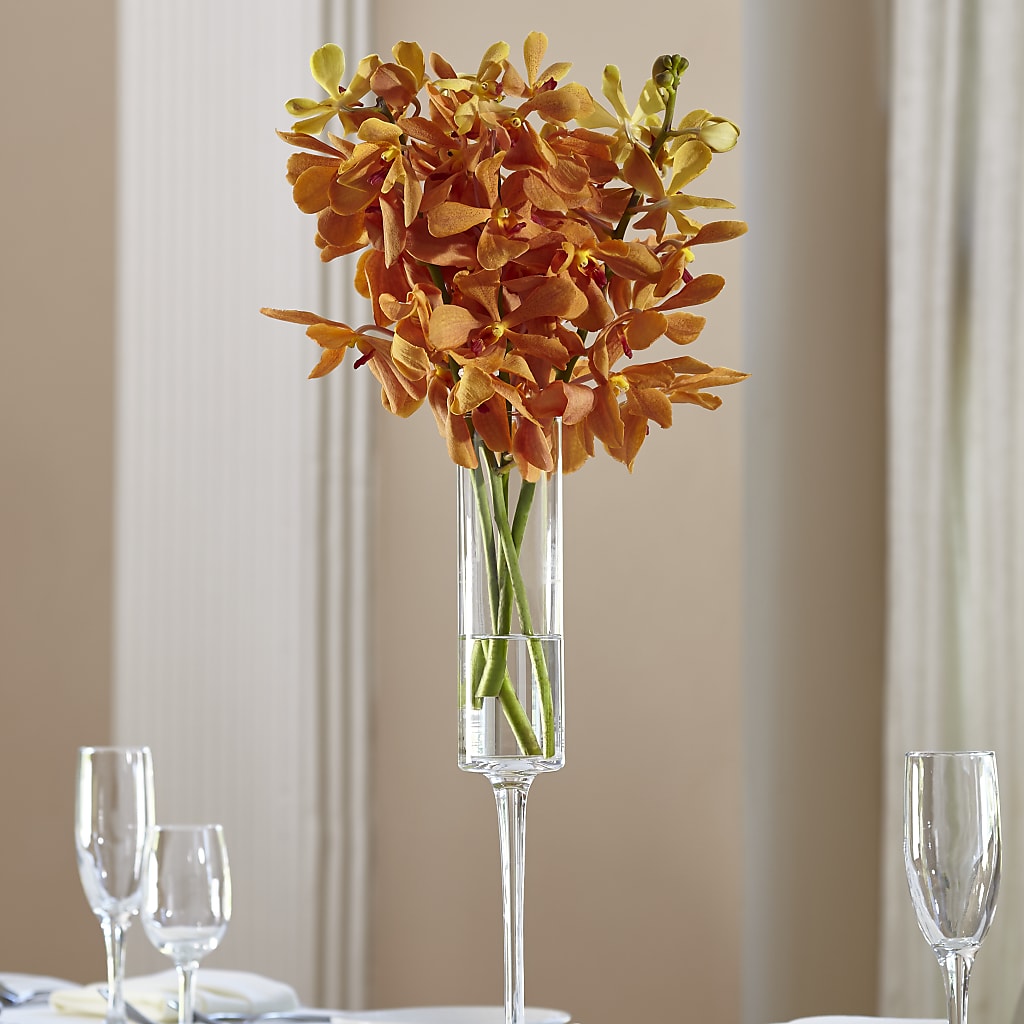 Orange Mokara Bouquet – Grayson Florist And Gifts, Independence VA
