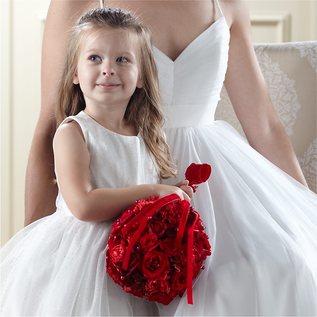 Pure at Heart Flower Girl Arrangement – Grayson Florist And Gifts, Independence VA