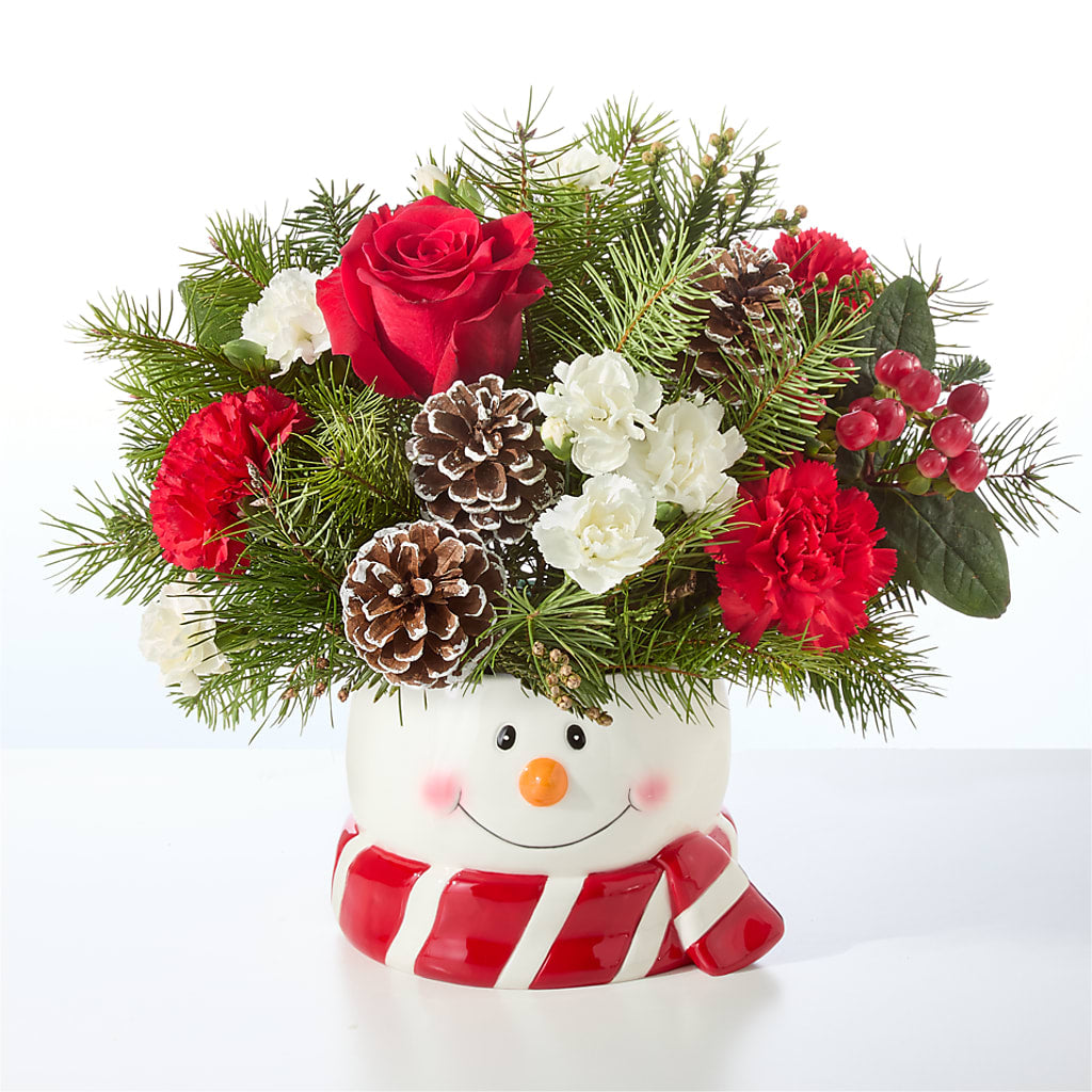 Jolly Snowman Bouquet –  Grayson Florist And Gifts, Independence VA