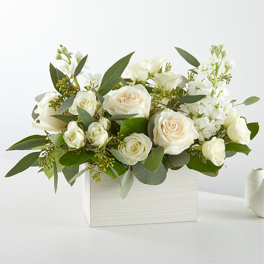 Fresh Linen Box Bouquet –  Grayson Florist And Gifts, Independence VA