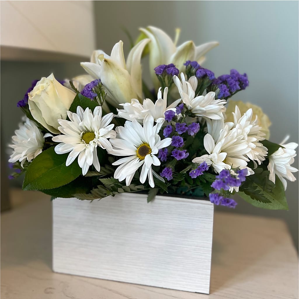 Beyond Blue Box Bouquet –  Grayson Florist And Gifts, Independence VA