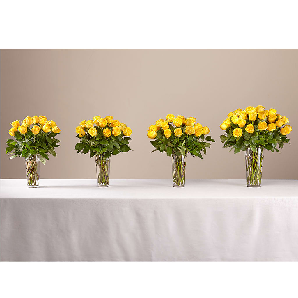 Long Stem Yellow Rose Bouquet –  Grayson Florist And Gifts, Independence VA