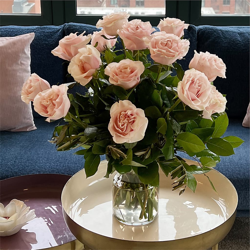 Long Stem Pink Rose Bouquet –  Grayson Florist And Gifts, Independence VA