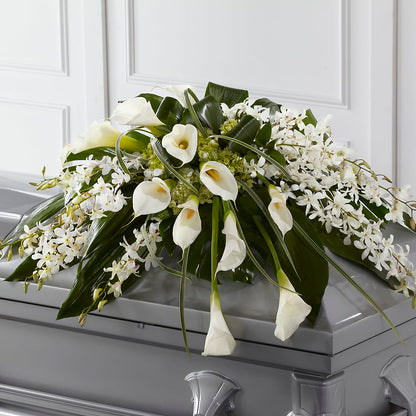 Angel Wings Casket Spray –  Grayson Florist And Gifts, Independence VA
