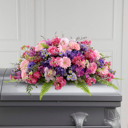 Glorious Garden Casket Spray –  Grayson Florist And Gifts, Independence VA