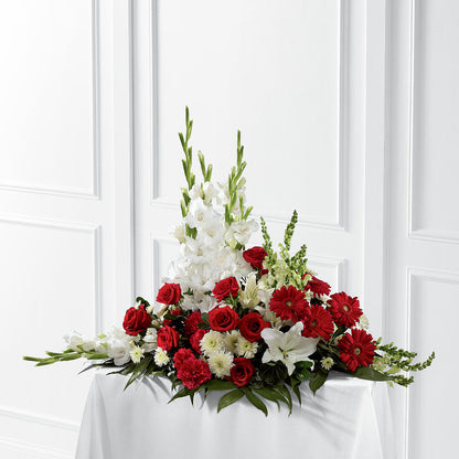 Crimson & White Arrangement –  Grayson Florist And Gifts, Independence VA