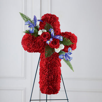 Faithful Hero Floral Cross –  Grayson Florist And Gifts, Independence VA