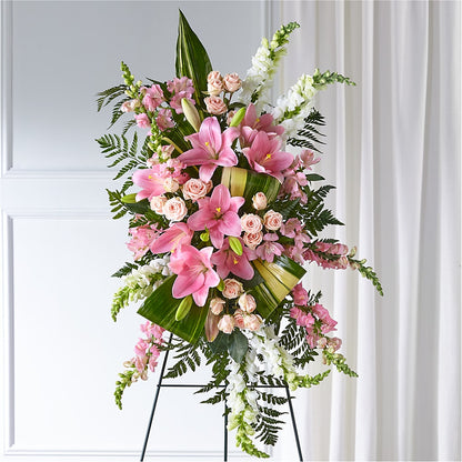 Elegant Embrace Standing Spray –  Grayson Florist And Gifts, Independence VA