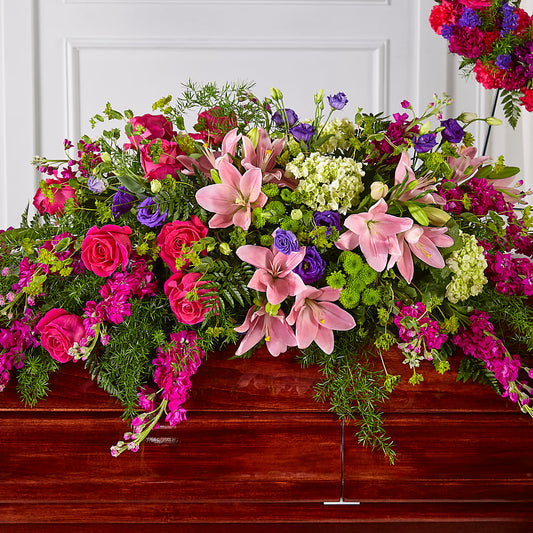 Radiant Tribute Casket Spray –  Grayson Florist And Gifts, Independence VA