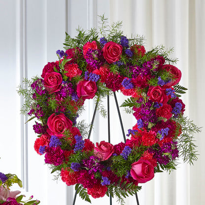 Calming Colors Wreath –  Grayson Florist And Gifts, Independence VA