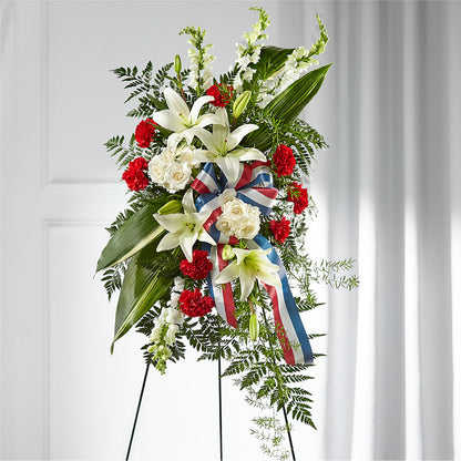 Stars of Life Standing Spray –  Grayson Florist And Gifts, Independence VA