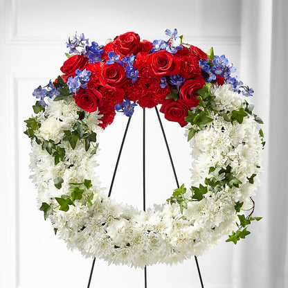 Patriotic Passion Wreath –  Grayson Florist And Gifts, Independence VA