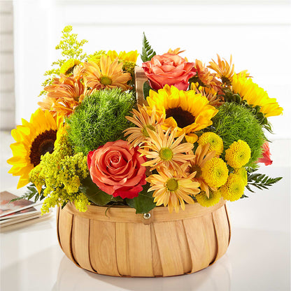 Harvest Sunflower Basket –  Grayson Florist And Gifts, Independence VA