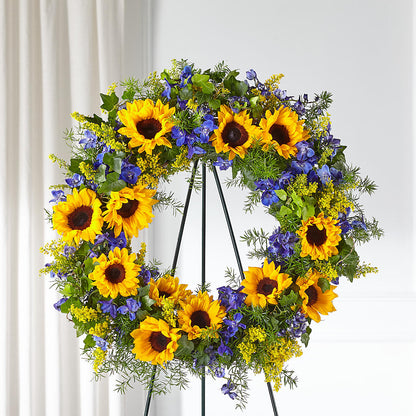 Bright Rays Wreath –  Grayson Florist And Gifts, Independence VA