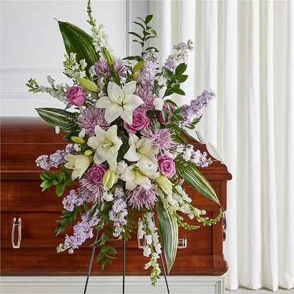 Grateful Hearts Standing Spray –  Grayson Florist And Gifts, Independence VA